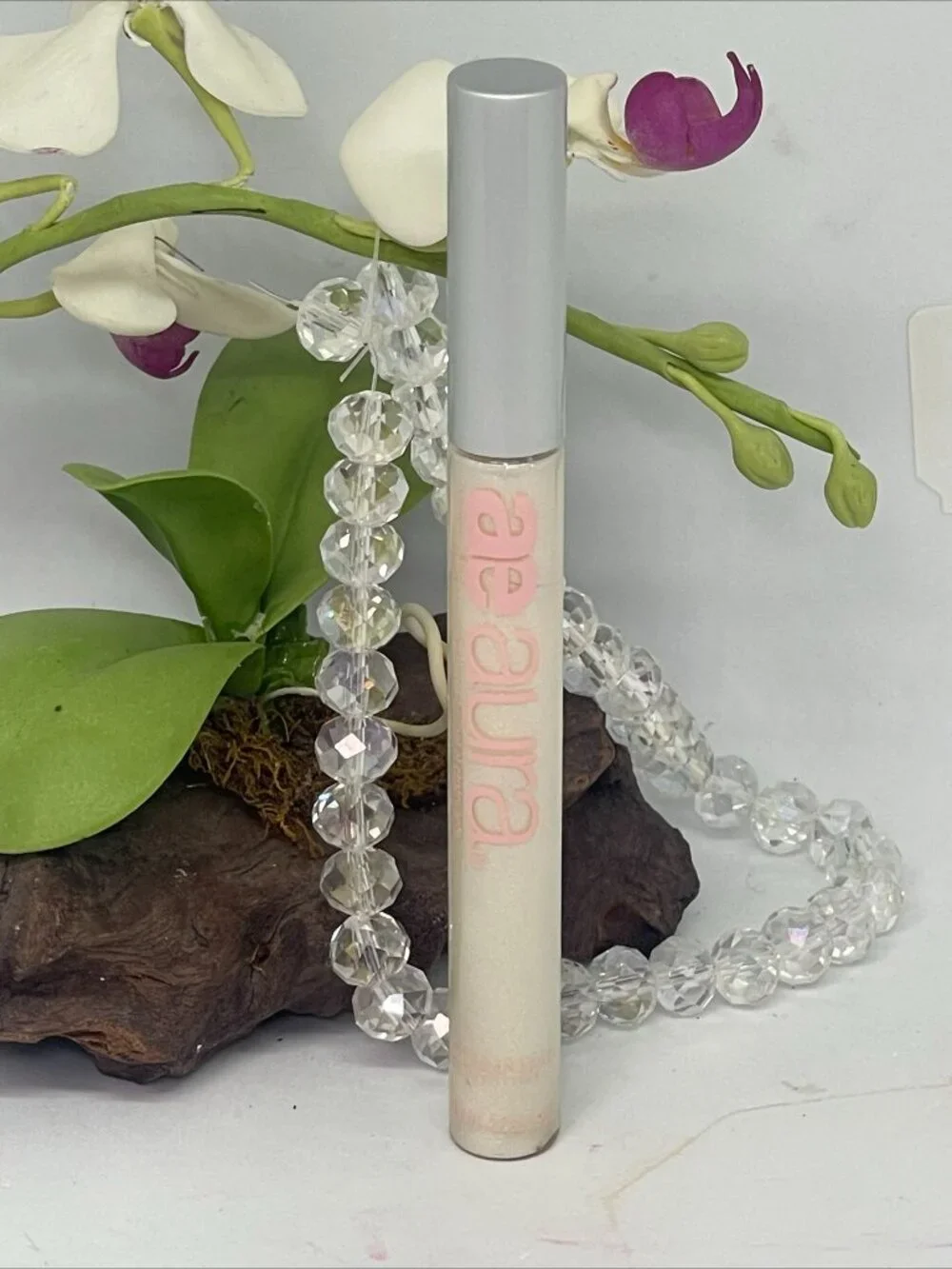 American Eagle AE AURA Shimmer Lip Gloss - Shimmery White - Full Size - Rare!